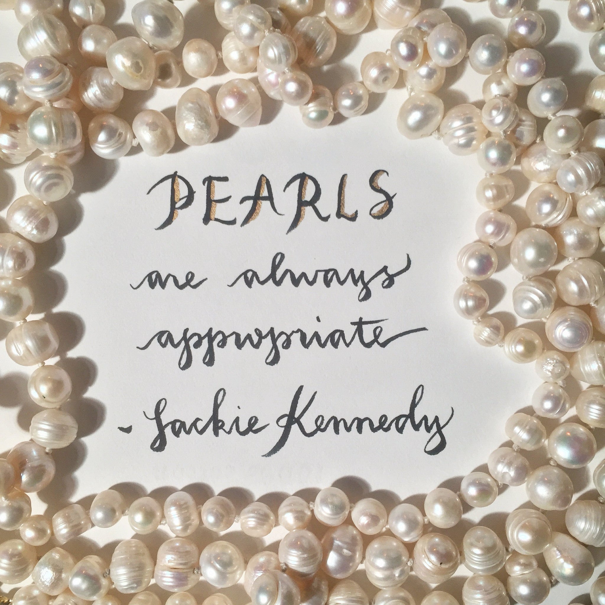 Jacqueline on sale kennedy pearls