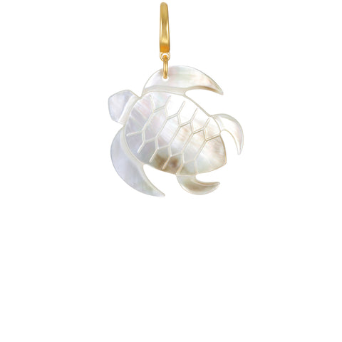 Pearly Turtle Clip-On Charm