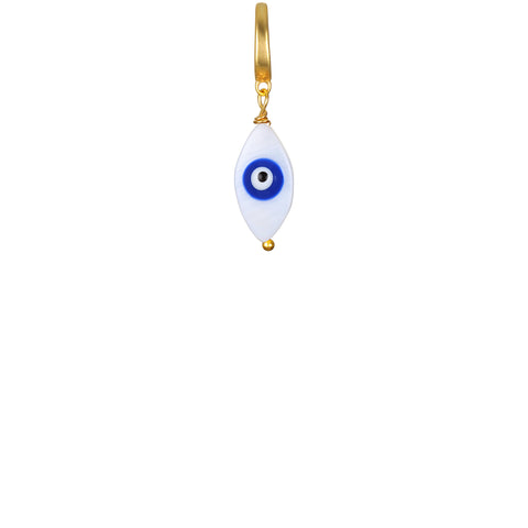 Mother of Pearl Evil Eye Clip-On Charm