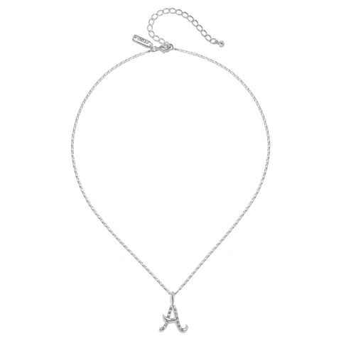 Everly Initial Necklace- Silver
