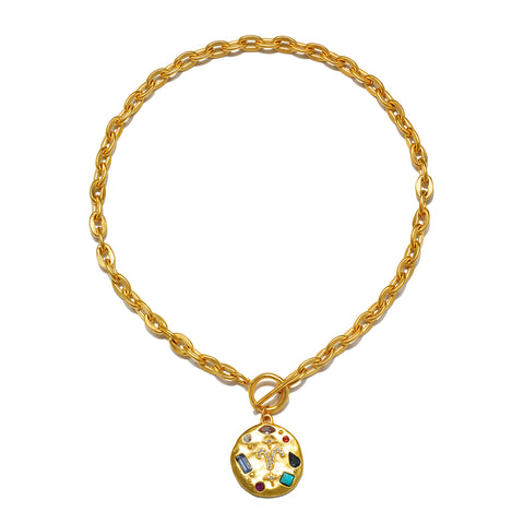 Mosaic Zodiac Necklace