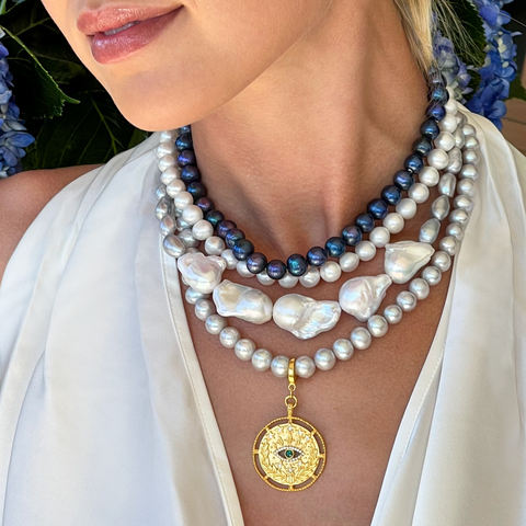 Isla Grey Pearl Necklace