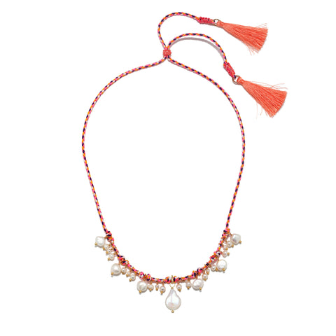 Calista Pearl Cord Necklace