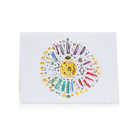 Celestial Greeting Cards, Set of 4