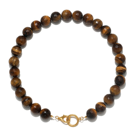 Tiger's Eye Gumball Necklace
