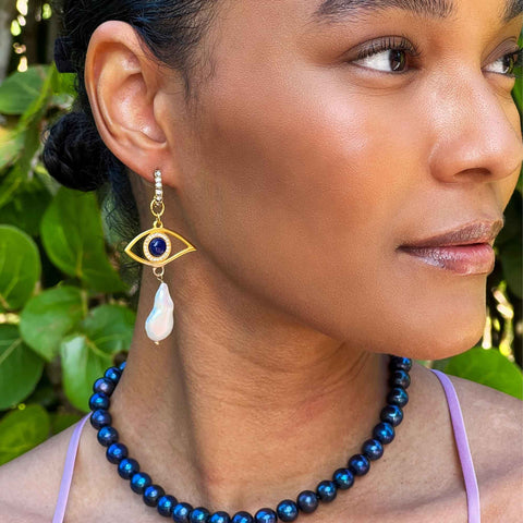 Aaliyah Evil Eye Earrings