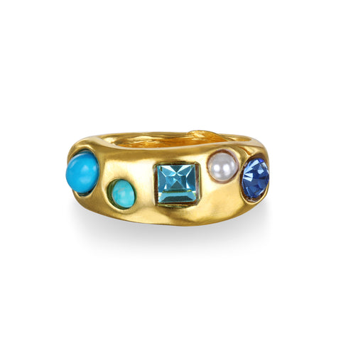 Rococo Gem Ring - Turquoise