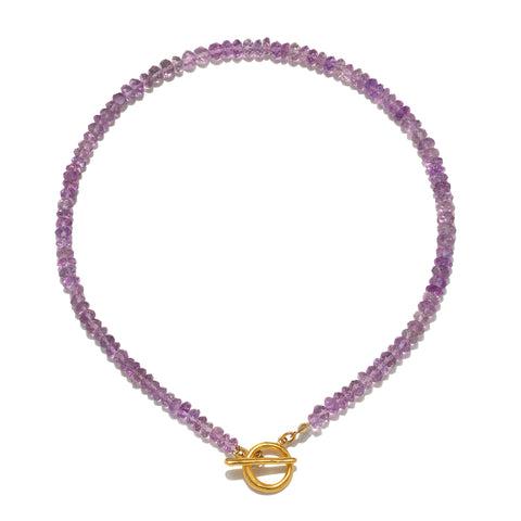 Amethyst- Illumination Semi-Precious Choker Necklace