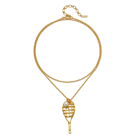 Tennis Racket Necklace