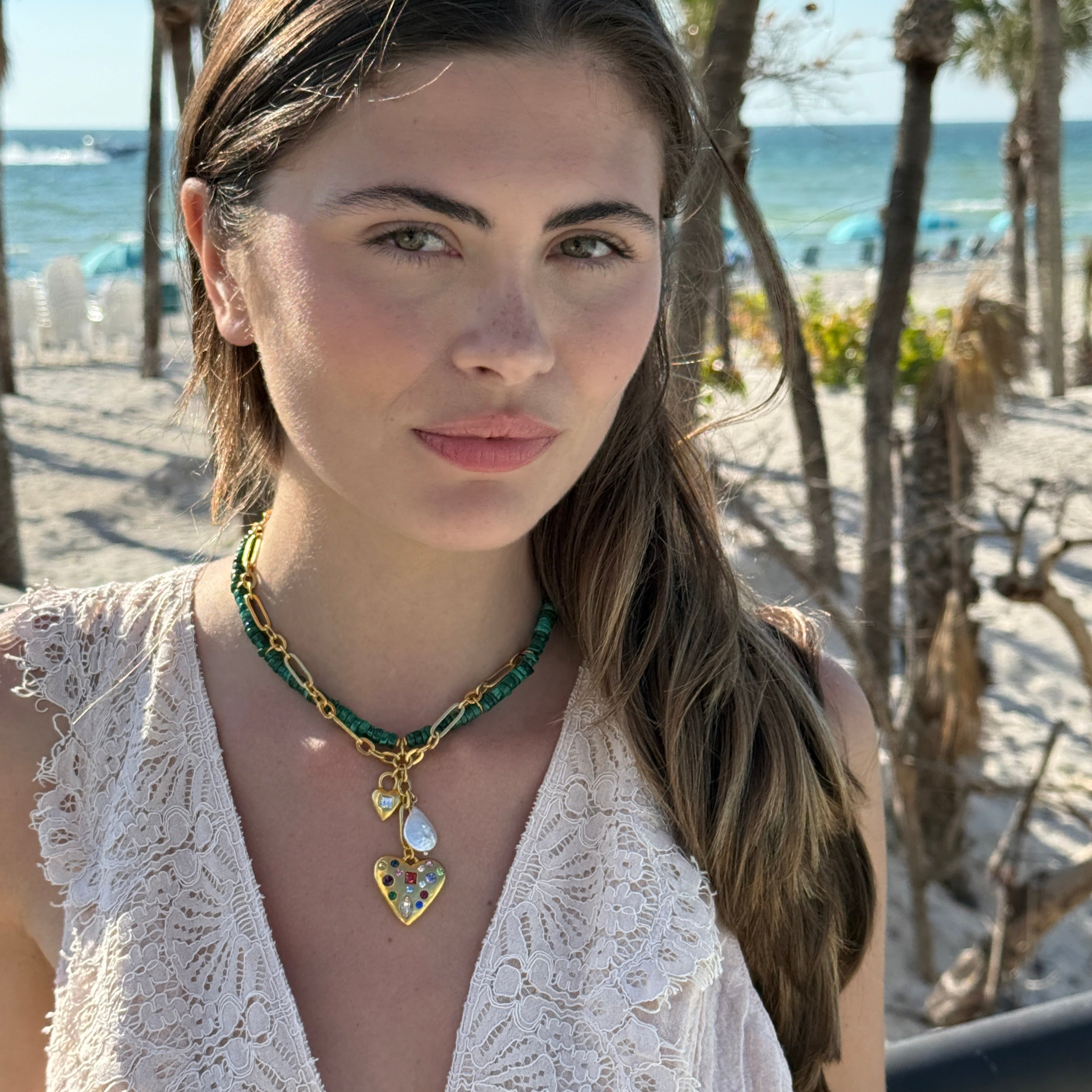 Sequin Women's Lucie Charm Necklace - Metallic - Necklaces
