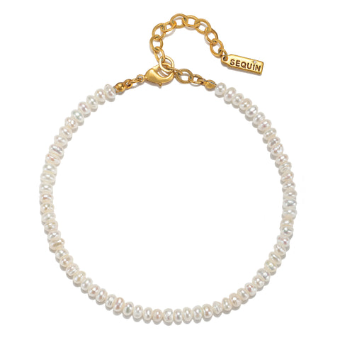 Pearl Color Karma Anklet