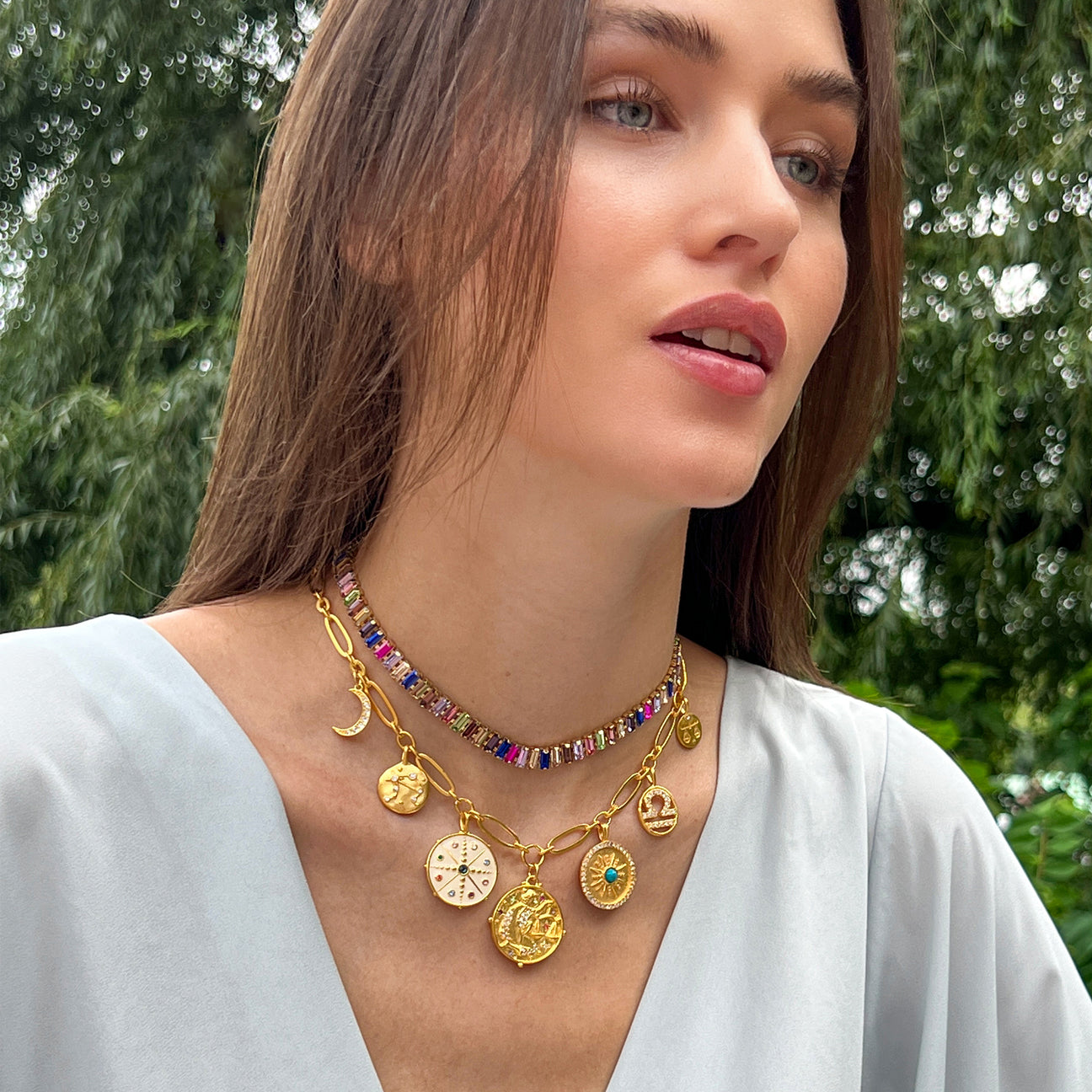 Super Zodiac Necklace Sequin