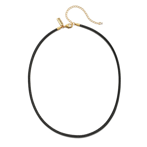 Leather Cord Necklace - 16"