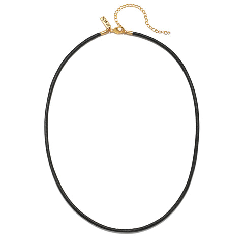 Leather Cord Necklace- 18"