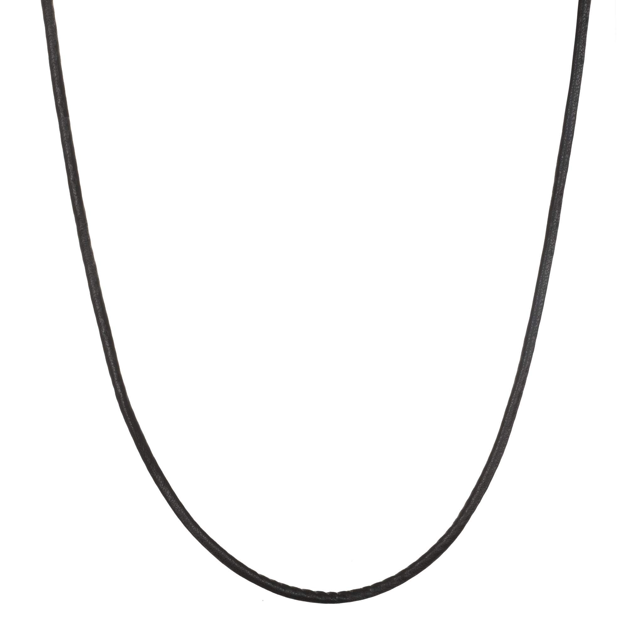 Leather Cord Choker Necklace With Faux Pearl Charm - Adjustable Summer Jewelry