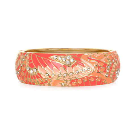 Mariposa Coral Wide Bangle Bracelet