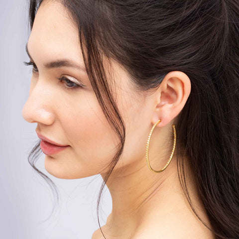 Pavé Hoop Earrings
