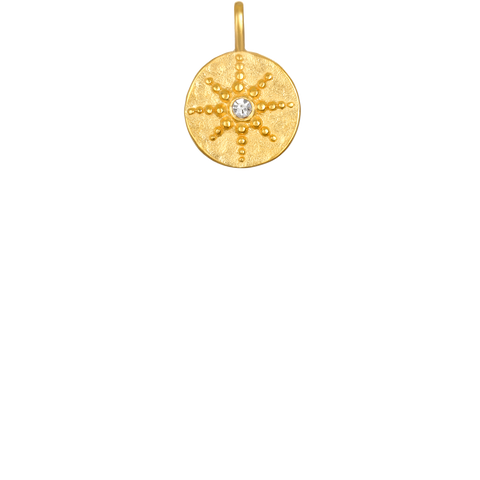 Radiating Sunburst Charm