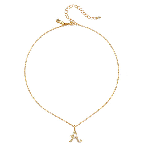 Everly Initial Necklace- Gold