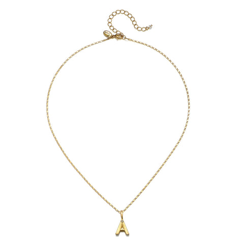 Penelope Initial Talisman Necklace- Gold