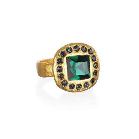 Emerald Gem Signet Ring