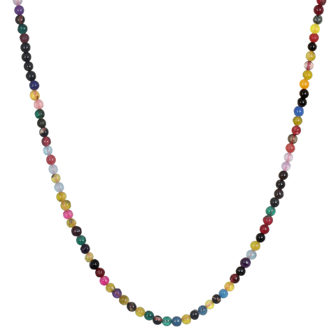 Multicolor Beaded Chain - 16''
