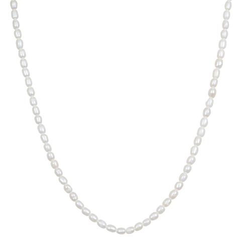 Freshwater Pearl Beaded Chain - 16''