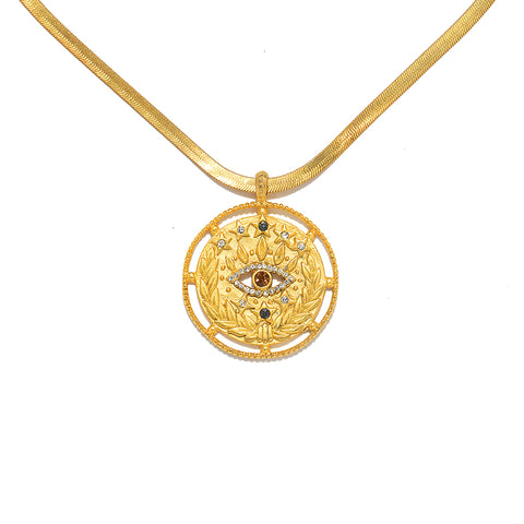 Cleopatra Evil Eye Necklace