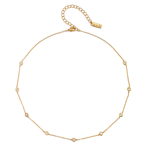 Stardust Short Station Necklace