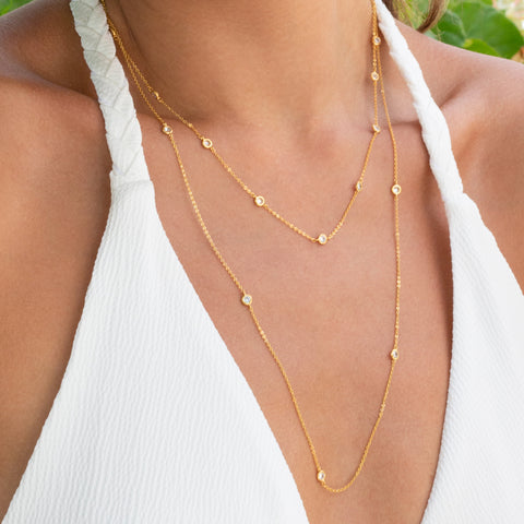 Stardust Short Station Necklace