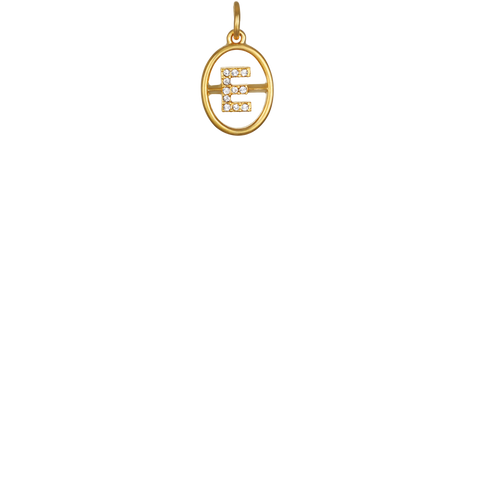 "E" Chloe Initial - Gold