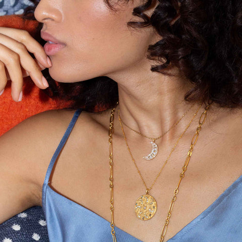Aura Moon Talisman Necklace