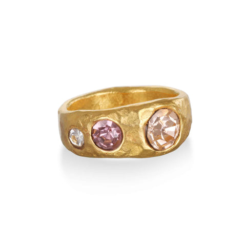 Rococo Gem Ring - Pink