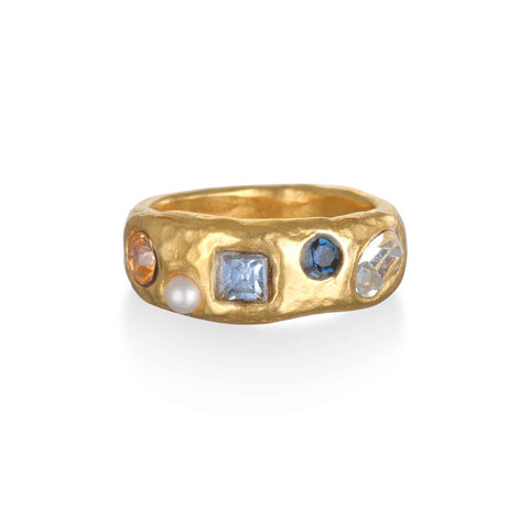 Rococo Gem Ring - Blue