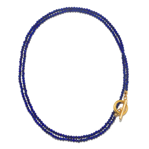 Lapis Convertible Beaded Necklace