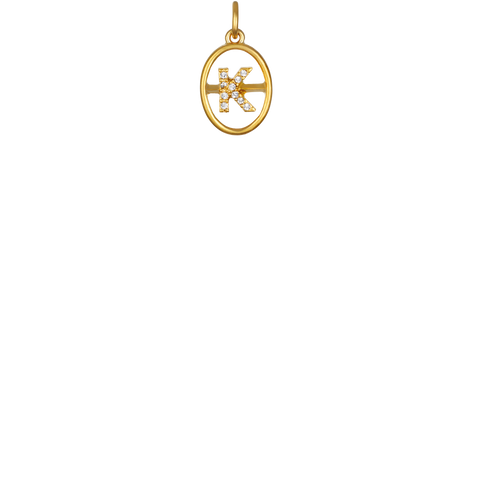 "K" Chloe Initial - Gold