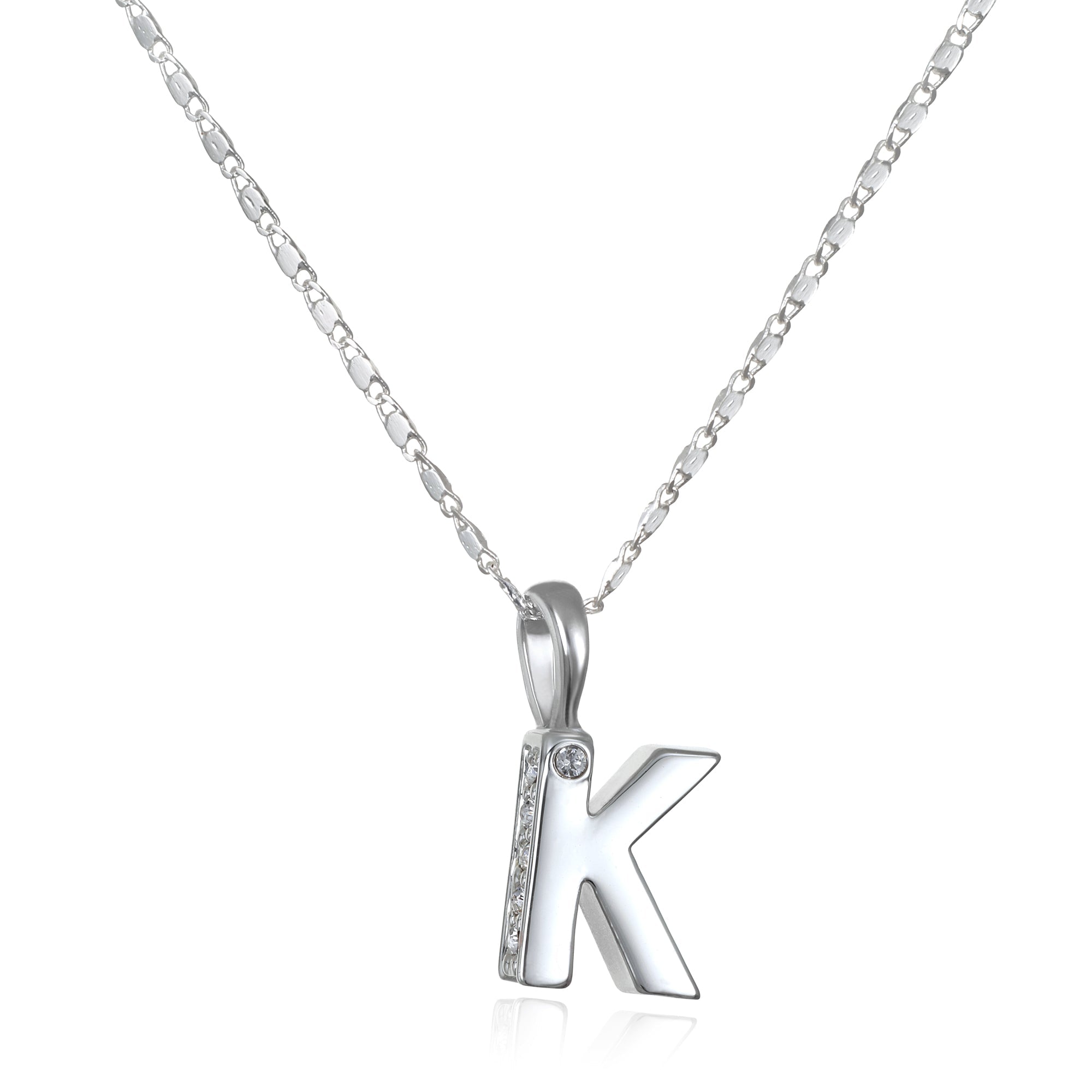 Sterling Silver Script Mini Initial Letter Necklace By Penelopetom |  notonthehighstreet.com