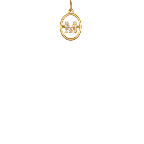 "M" Chloe Initial - Gold