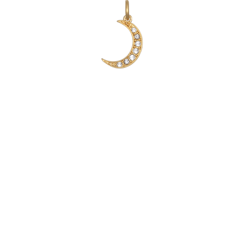Mini Crescent Moon - Gold