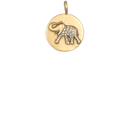 Pavé Elephant - Gold