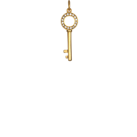 Pavé  Key - Gold