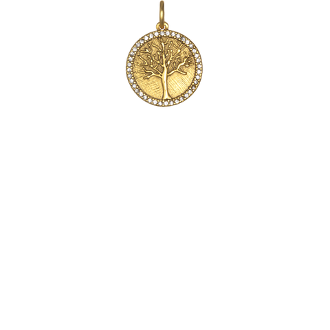 Small Pavé Tree of Life - Gold