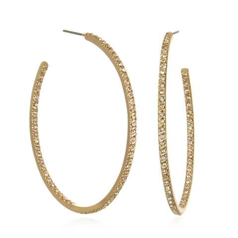 Pavé Hoop Earrings