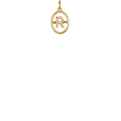 "R" Chloe Initial - Gold