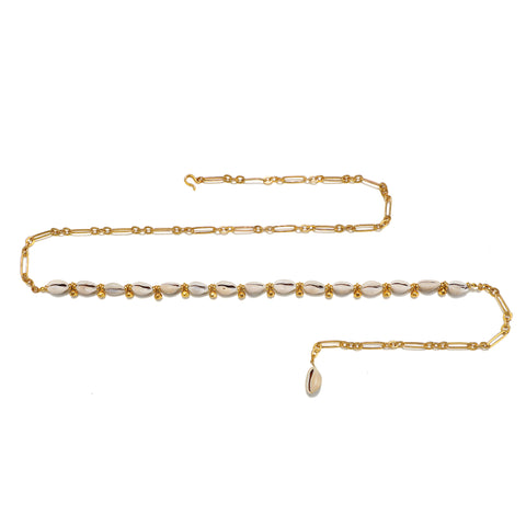 Tulum Cowrie Convertible Chain Belt