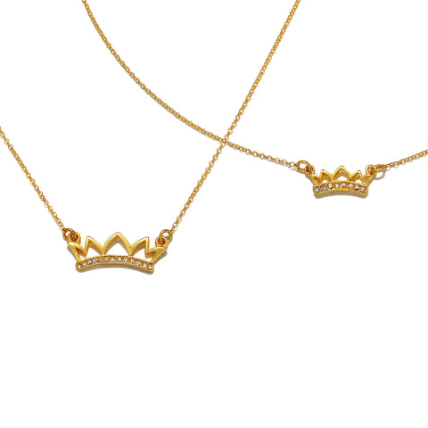 Mommy & Me Crown Necklace Set by @nashvilletash