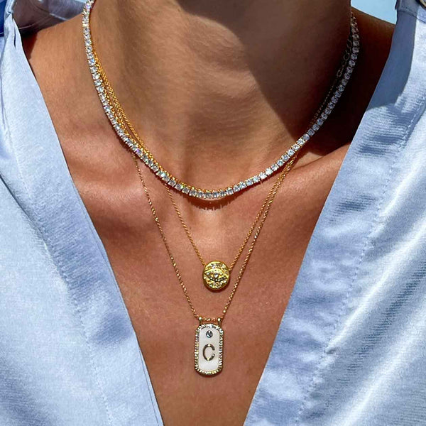 Skye Initial Necklace | Sequin