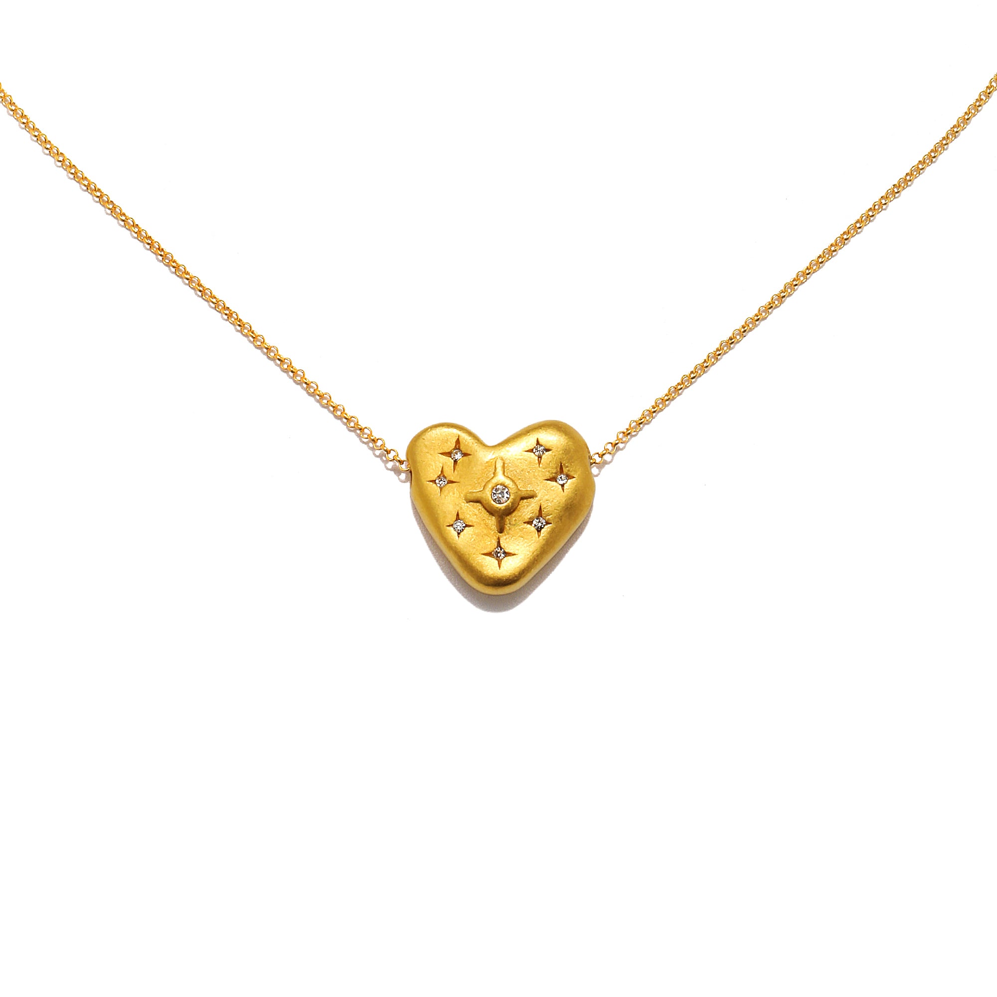 Tiffany & Co. Puffed Heart Necklace 18K Yellow Gold | eBay