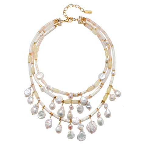 Sunrise Beachcomber Statement Necklace