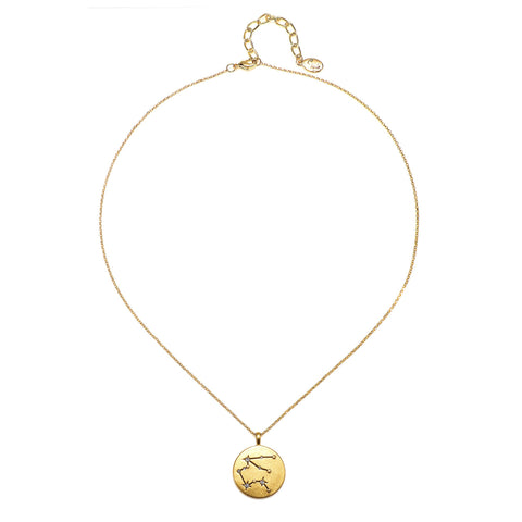 Celestial Star Maps Necklace- Gold